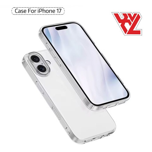 XvL Super Slim TPU Clear Soft case 0.6mm ยืดหยุ่น (บาง) - iPhone 17 / iPhone 17 Air / iPhone 17 Pro 