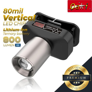 Senter Kepala Cahaya Maksimal Plus RechargePro dengan USB-C, 60W Fokus & Penyebaran Zoom 800Lumen 1000Lumen