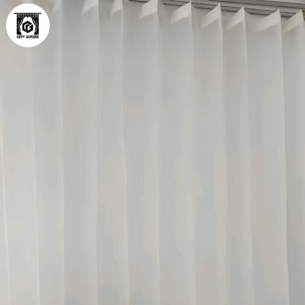 LINK CO CURTAIN VITRASE PLISKET MODEL/WIRE MODEL (S) WIDTH 300CM - 400CM