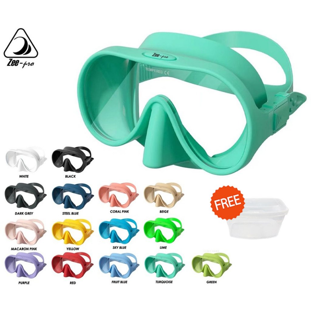 หน้ากากดําน้ํา Scuba Dive Diving Frameless Zeepro M1 Copy Hollis แว่นตาดําน้ํา Freedive Freediving