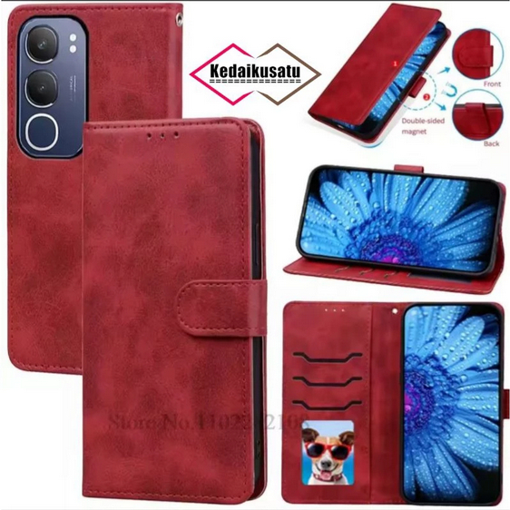 Vivo Y19s Pro Flip Cover Case Leather Wallet Vivo Y19s Pro Wallet Cover