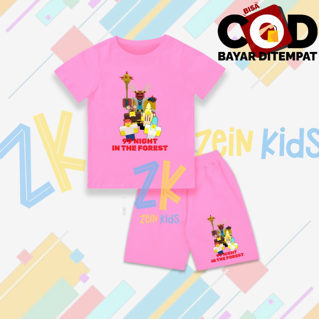99 Night In The Forest Culting King ชุดเสื้อยืดเด็ก - 99 Night In The Forest Culting King Roblox เสื