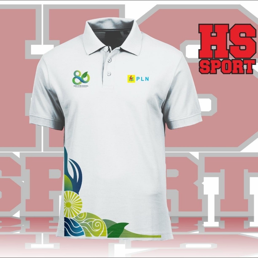 PLN POLO - PLN COLLAR SHIRT FOR 80th BIRTHDAY BUMN SMART NATIONAL ELECTRICITY DAY - PLN POLO 80th
