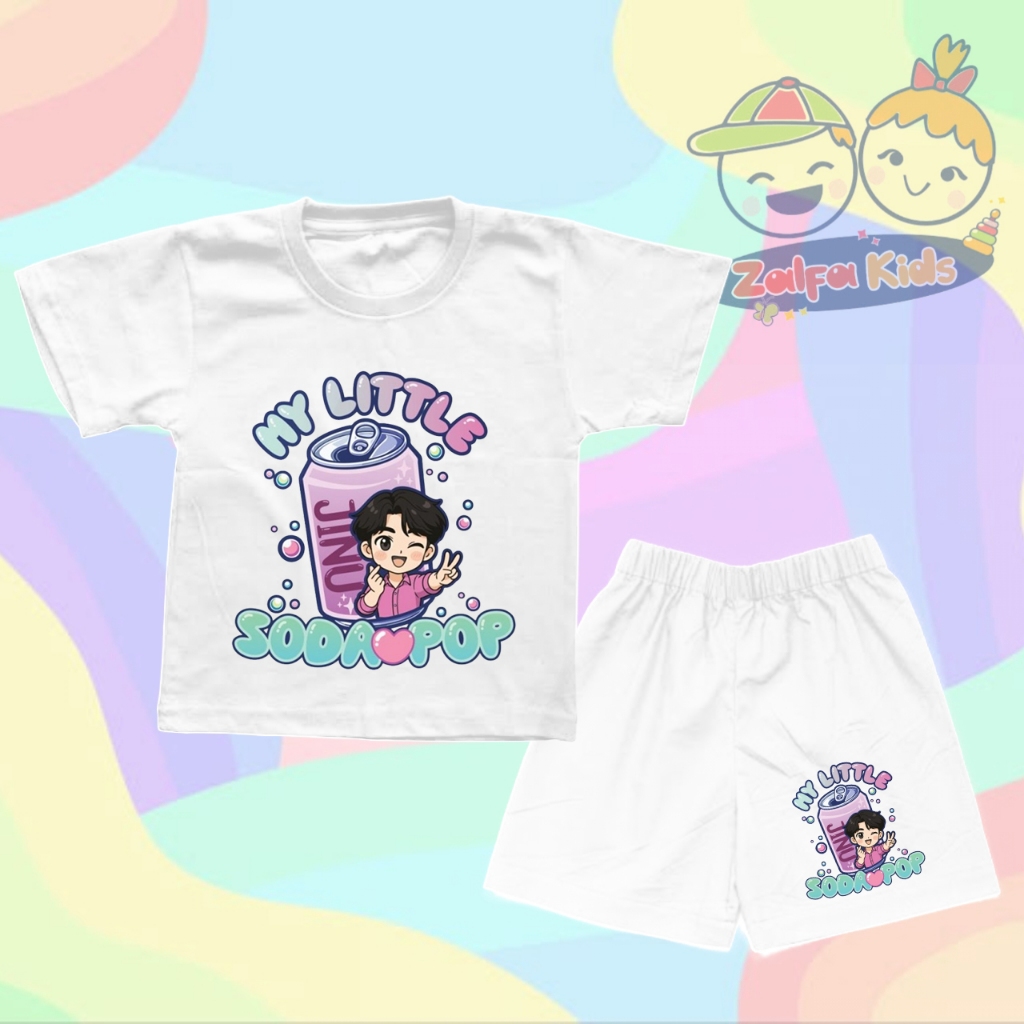 My Little Soda Pop Jinu Demon Hunters Kpop ชุดเสื้อยืดสําหรับเด็ก