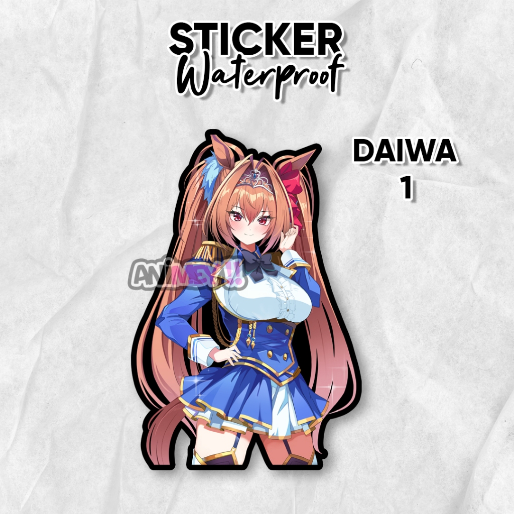 Daiwa Scarlet Anime Uma Musume Sticker / สติ๊กเกอร์อนิเมะกันน้ํา