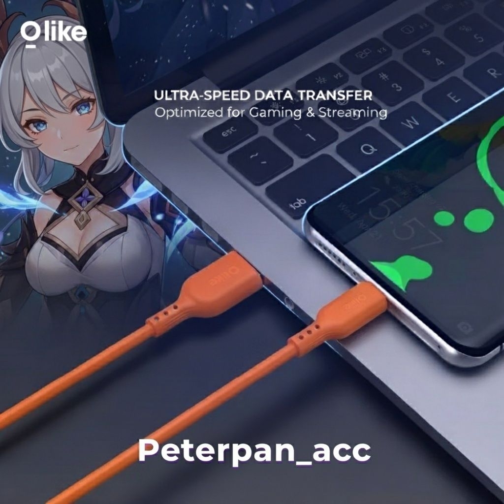 Olike D306 ราคาประหยัด (D306C / D306M) สายเคเบิลข้อมูล Fast Charging Type-C / Micro USB