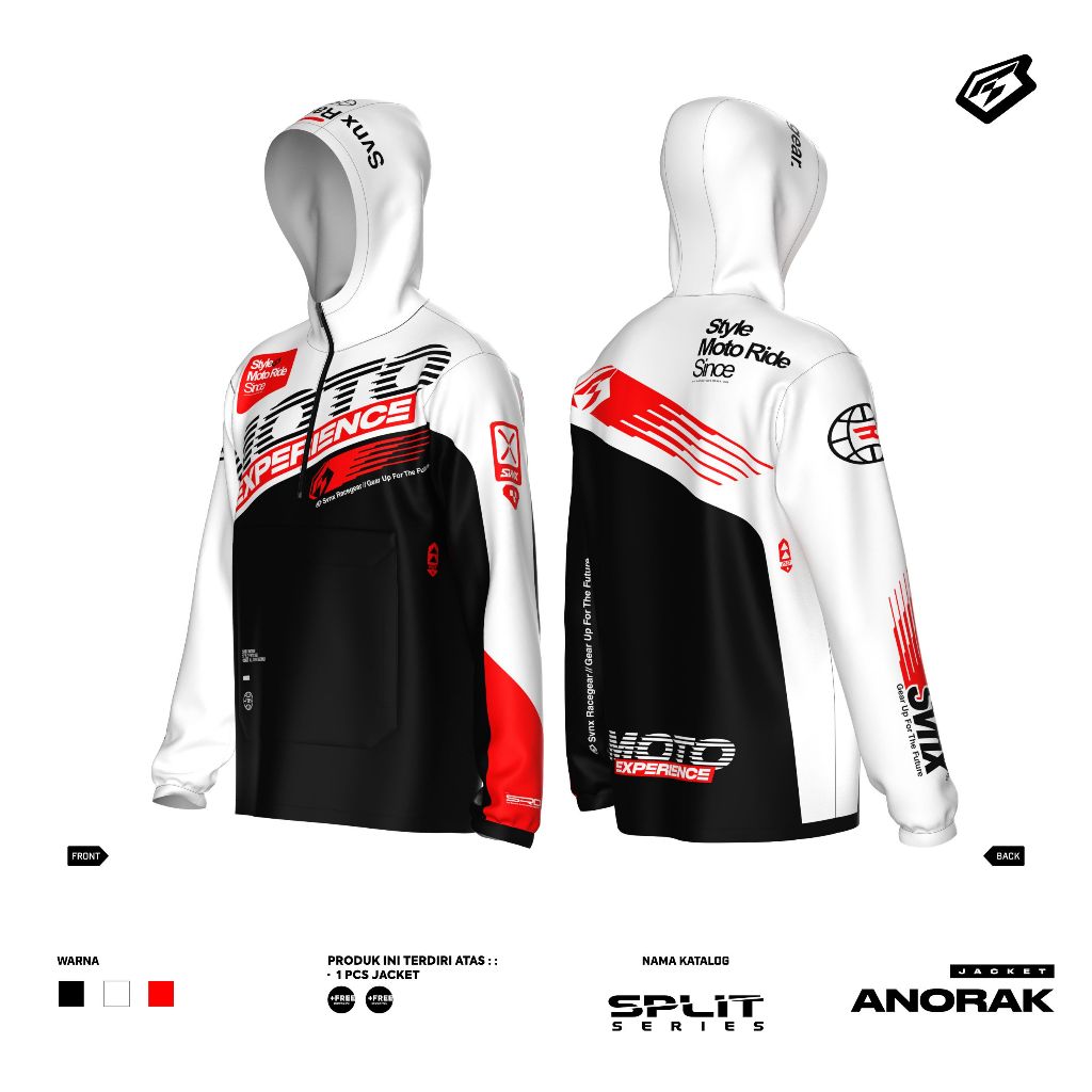 ANORAK SPLITZ SERIES JACKET / ANORAK SVENX JACKET / ANORAK WINDBREAKER JACKET