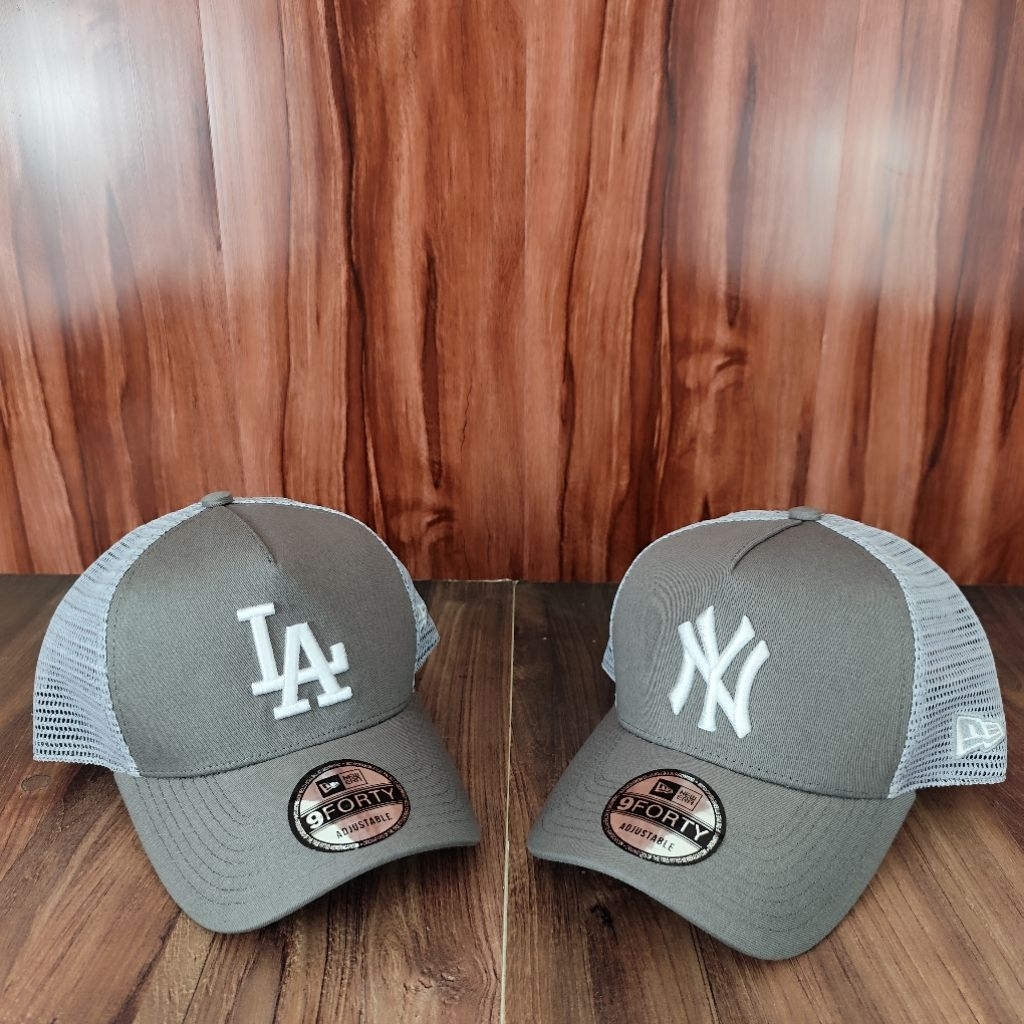 NY Trucker Hat - LA Grey