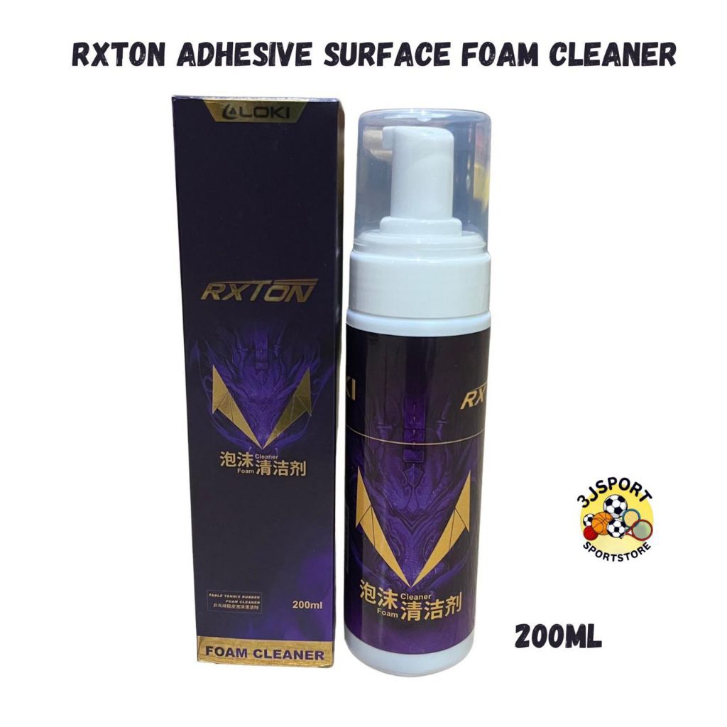 RXTON โฟมทําความสะอาดพื้นผิวกาว | น้ํายาทําความสะอาดยางปิงปอง | น้ํายาทําความสะอาดยาง Loki RXTON รุ่