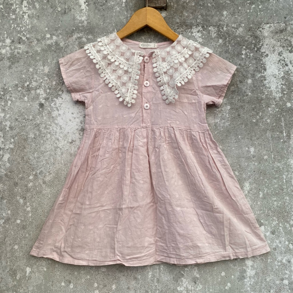 PRELOVED PL ชุดเดรสเด็กคอปกกะลาสี katbol ไซส์ 11 4T 5T 6T