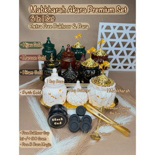 (GROSIR) 6 In 1 Set Mabkharah Akara Premium Set Jumbo Besar Mabkharah Putih Set Prapen Set Putih Mabkharah Set Murah Paket Mabkhara Bakar Bukhur Bukhoor Mabkharah Murah Prapen Dupa Aesthetic Murah Meriah Souvenir Oleh Oleh Haji Oleh Oleh Umroh Pernikahan