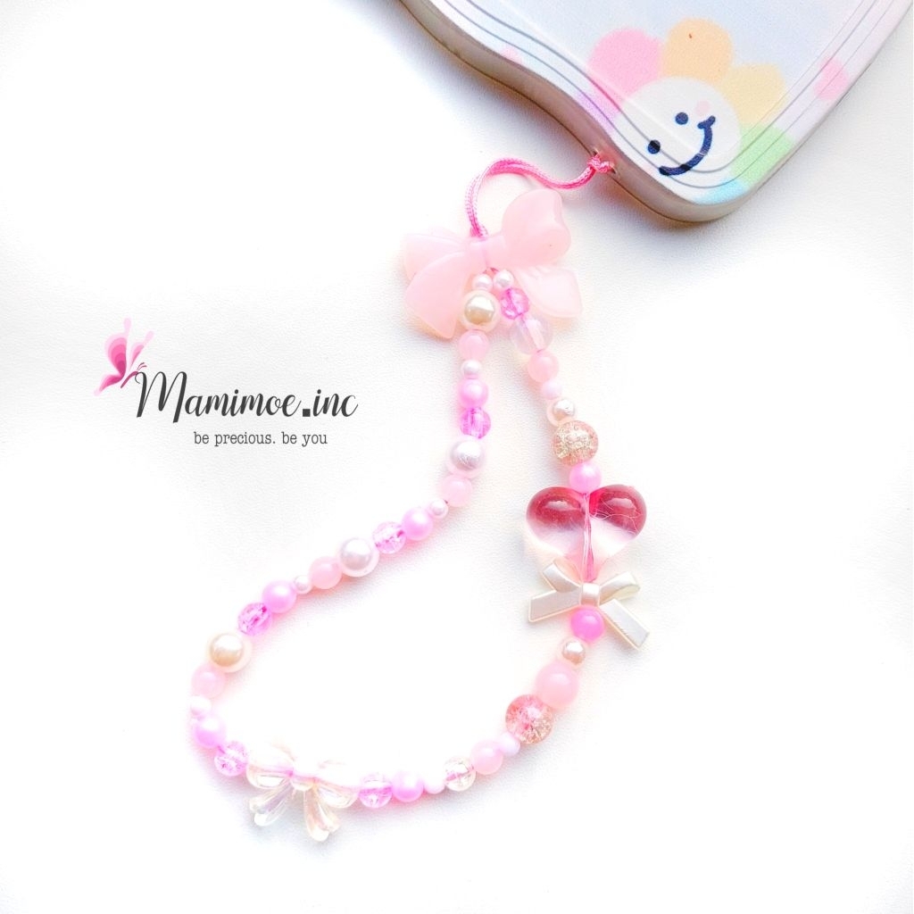 HP Beautiful Beaded Phone Strap / Handmade Phone Strap / Cute, Viral, and Trend Phone Strap