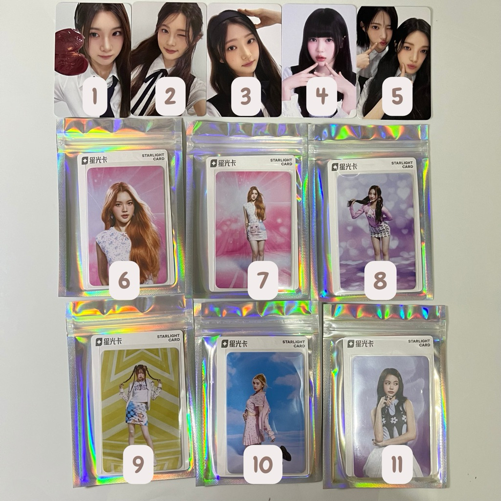 Photocard อย่างเป็นทางการ aespa hearts2hearts h2h qq