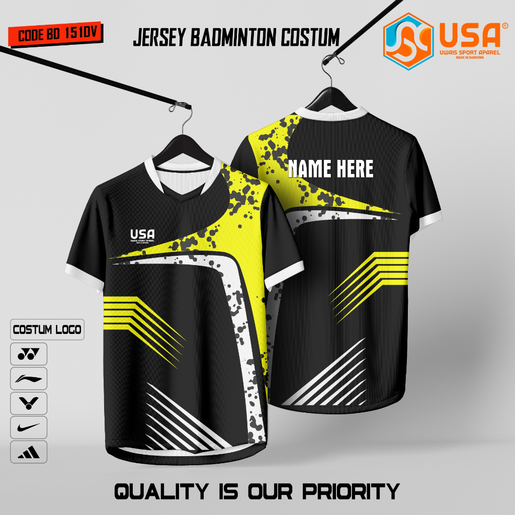 BADMINTON / FUTSAL JERSEY FULL PRINTING BD151 ผู้ชายและผู้หญิง COSTUME
