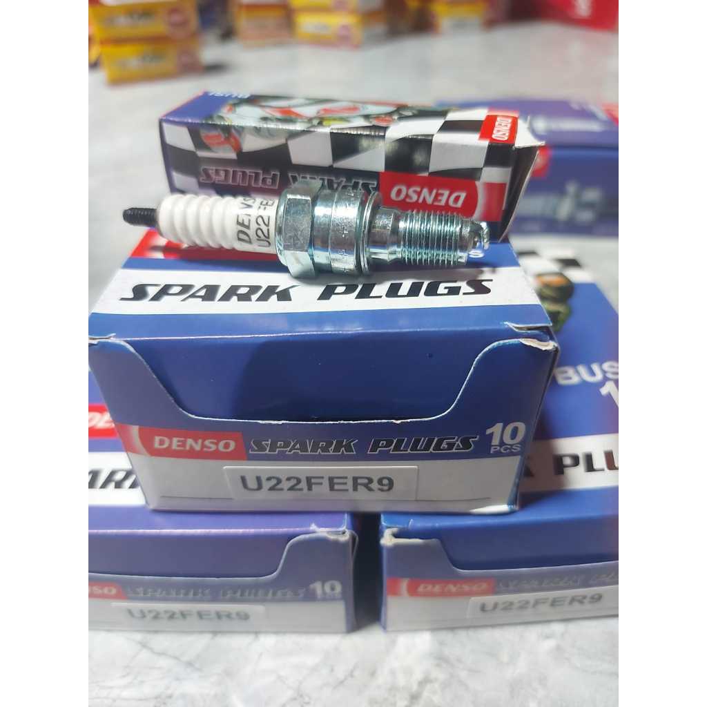 หัวเทียน Denso U22FER9 สําหรับ Vario tecno 110 คาร์บูเรเตอร์ Vario รถจักรยานยนต์เก่า