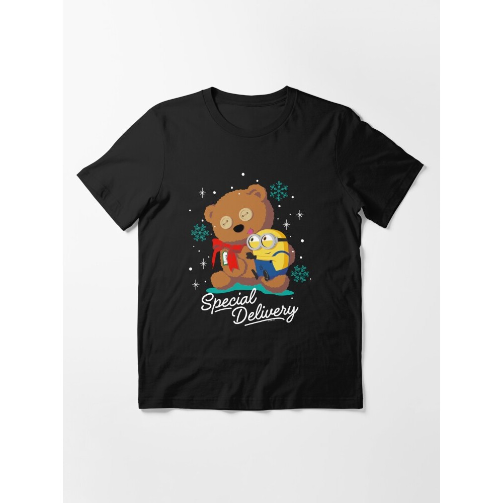 เสื้อยืด Minions Christmas Bob Special Delivery Teddy Bear Essential