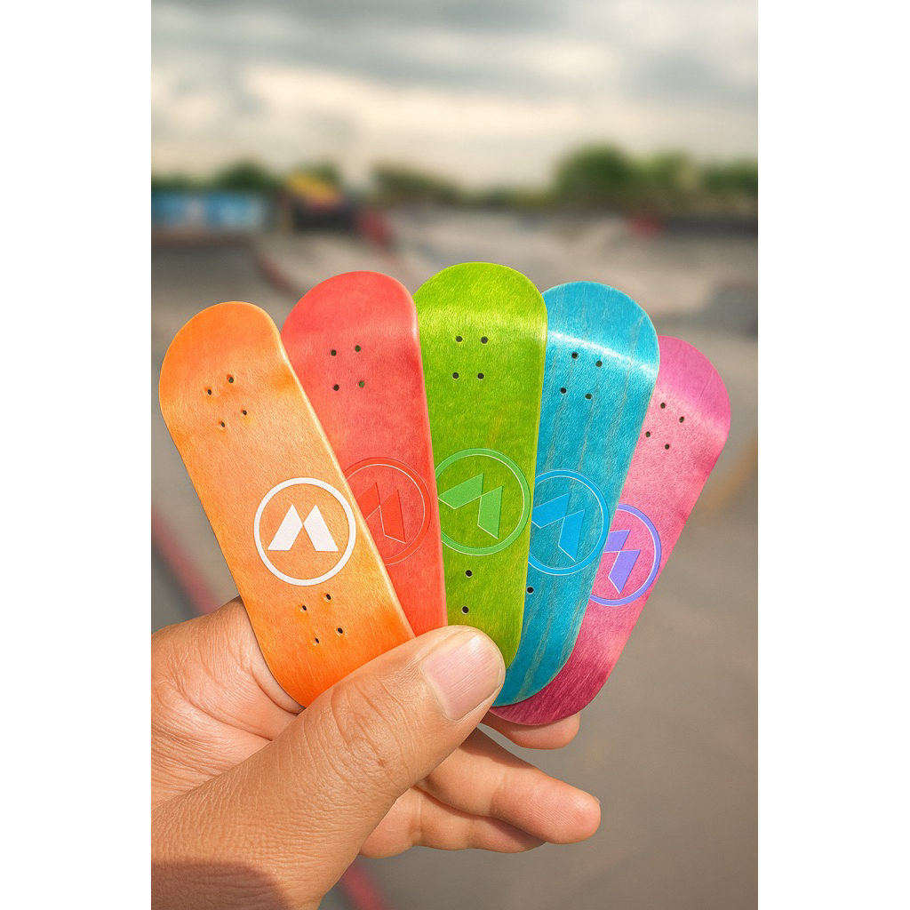 Moonbase Fingerboard Deck BLANK FONT 32mm 34mm