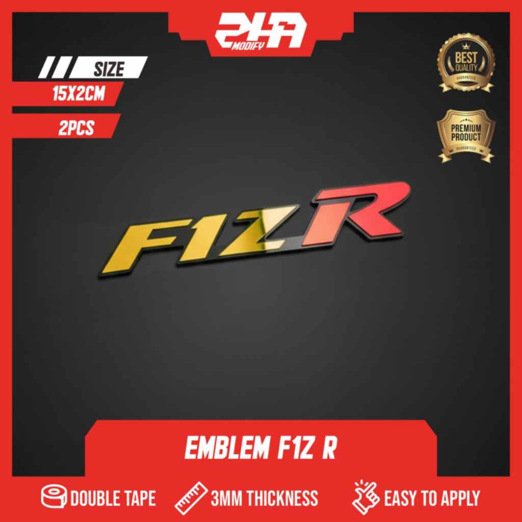 F1Z R รถจักรยานยนต์ EMBLEM FIZ R 3D EMBLEM 2PCS F1ZR โลโก้ RAISED ไม่ใช่ YAMAHA F1ZR F1ZR MOTORCYCLE