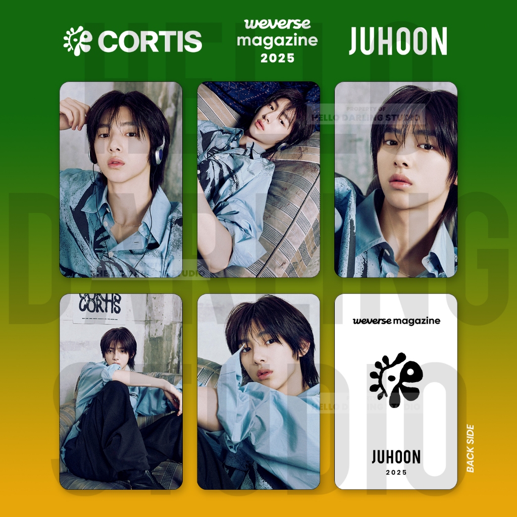ชุดโฟโต้การ์ด Cortism JUHOON Weverse 2025 ไม่เป็นทางการ พัดลมทํา.