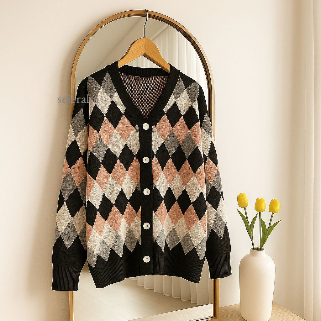 My Taste - คาร์ดิแกน Jiwoo Oversize Diamond Premium