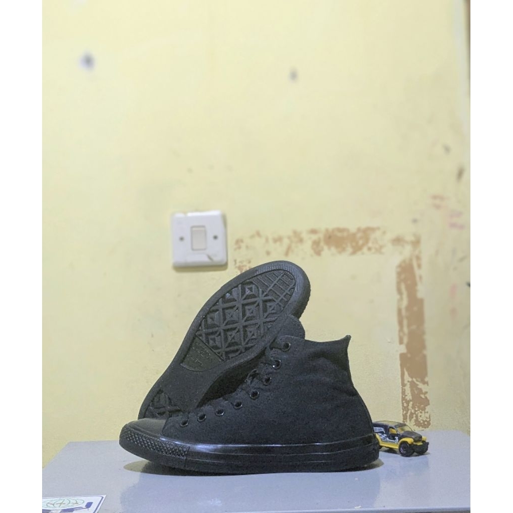 SECOND C0NV CANVAS PULBLACK SHOES. ขนาด41.5