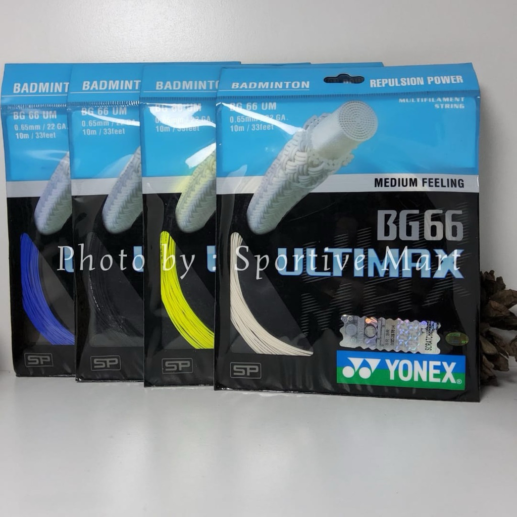 สายแบดมินตัน Yonex BG66 Ultimax SP - Repulsion และการควบคุมสูง | สายกีตาร์ทนทาน