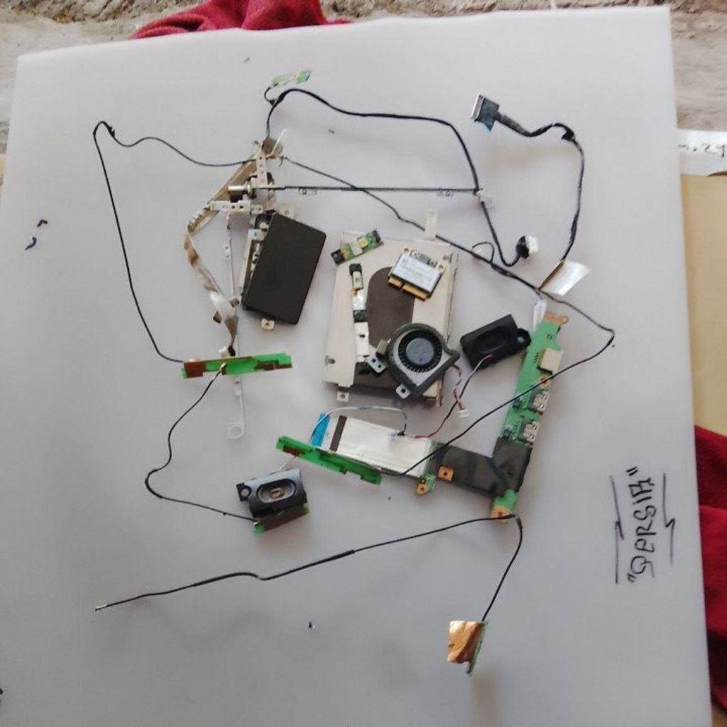 TOMBOL Lenovo idealpad s10-35 พัดลมพัดลมโปรเซสเซอร์ลําโพงเสาอากาศการ์ด wifi ยืดหยุ่นการ์ด wifi เว็บแ