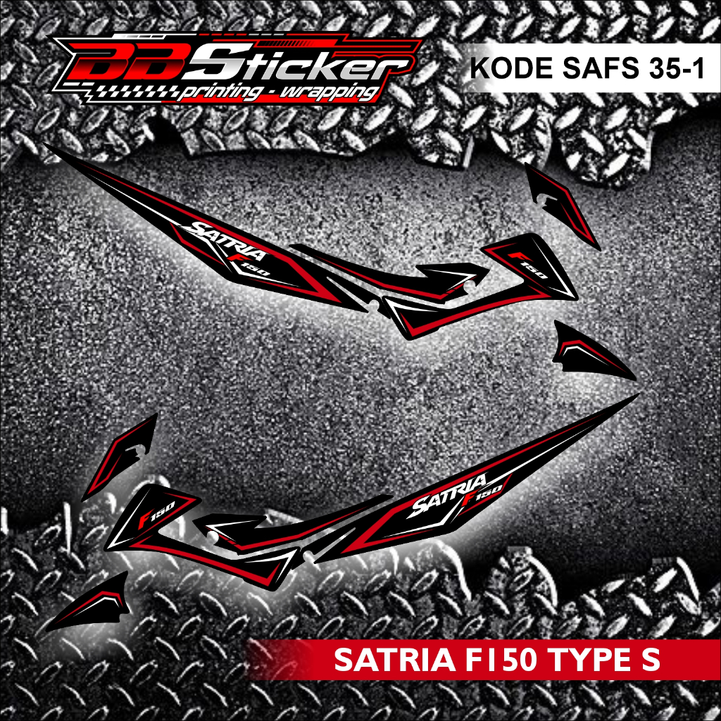 SUZUKI SATRIA FU 150 FACELIFT TYPE S แถบมอเตอร์ไซค์ | สติ๊กเกอร์ LIST SAFS 35 RACING