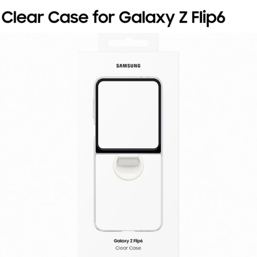 Samsung Galaxy Z Flip6 5 เคสใส Original Ring Flip 6 Cover