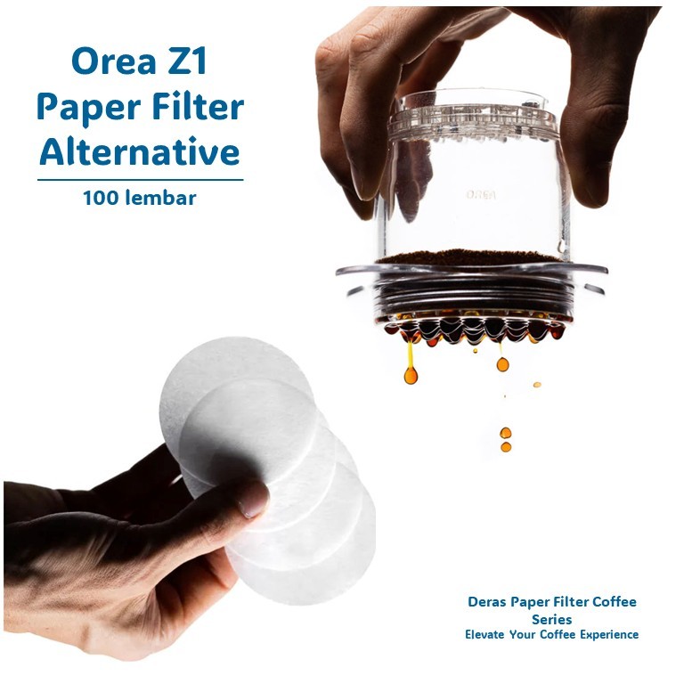 กระดาษกรอง Orea Z1 7cm - บริษัท Diras | ตัวกรองทางเลือกดั้งเดิม, การชงที่สะอาด | เนื้อหา 100 แผ่น