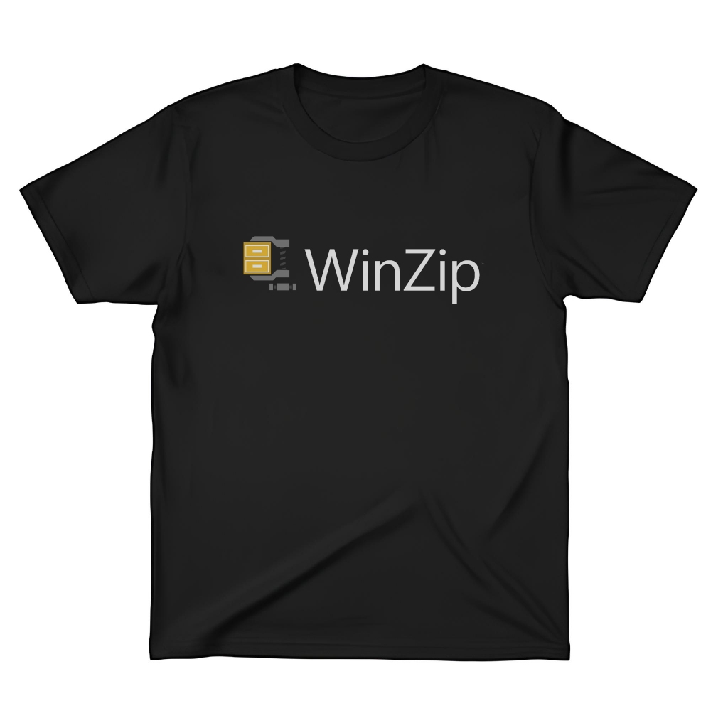 Winzip classic zip เสื้อยืด Cotton Combed Unisex Distro Clothing