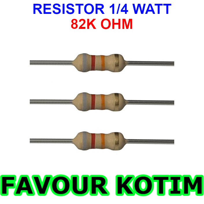 RESISTOR 82K OHM 1/4 WATT 5% R 1/4 W 0.25W 5 PERCENT FVKOTIM
