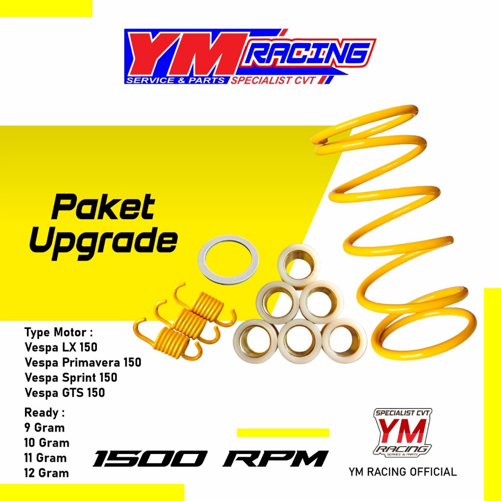 แพ็คเกจ CVT UPGRADE VESPA MATIC LX 150 / UPGRADE CVT 1500 RPM VESPA MATIC PRIMAVERA 150 [ UPGRADE CV