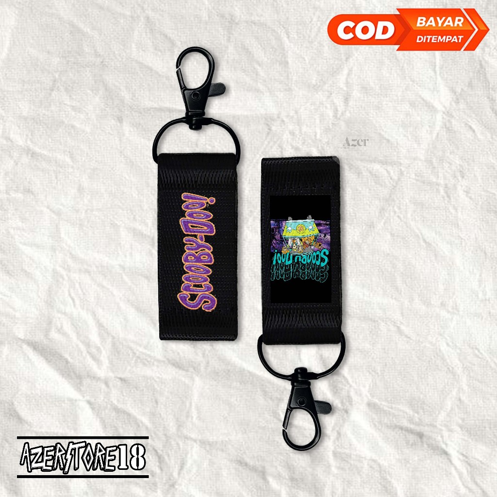 พวงกุญแจ GANTUNGAN Snaphook พร้อม SCOOBY DOO motif - น่ารักน่าดึงดูด - พวงกุญแจอาร์ต CARTOON - DTF P