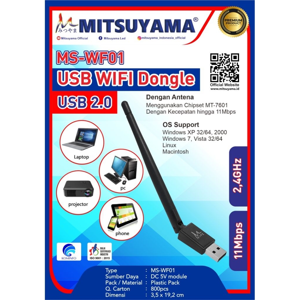 MITSUYAMA USB WIFI DONGLE MS-WF01
