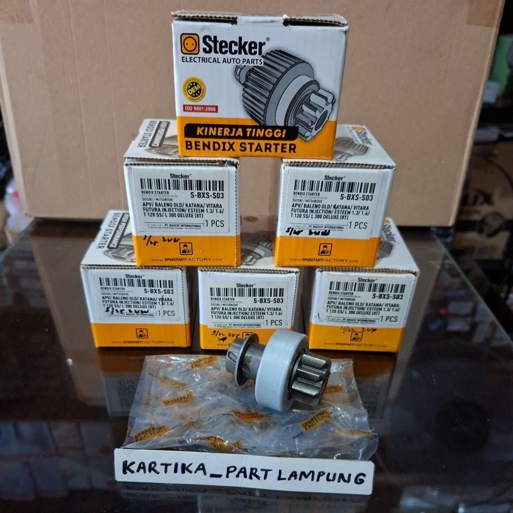 Bendix Starter T120SS/Apv/Futura ฉีด/Katana/Vitara/Baleno 1995-2002/Esteem 1.3/1.6 (8T Gear) คอสั้น 
