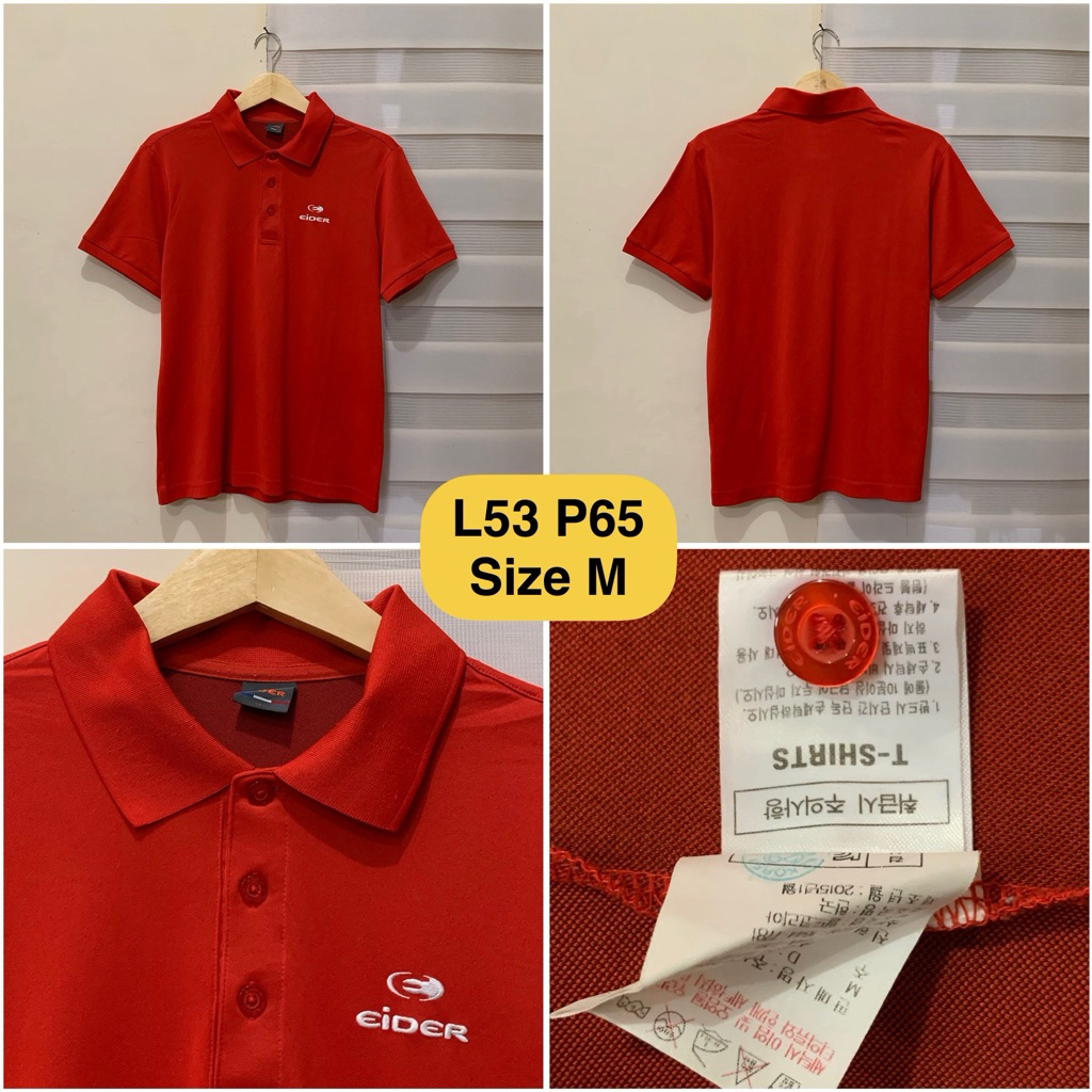 MERAH เสื้อโปโล Red Eider ดั้งเดิม