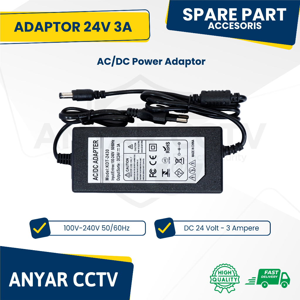 24V - 3A ADAPTER || SWITCHING ADAPTER 24 VOLT - 3 CAMPER