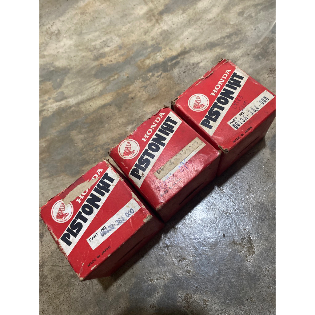 ชุดแหวนลูกสูบ CB100 CB 100 K3 Os 25 Os 75 Os 125 HONDA ORI AHM 384