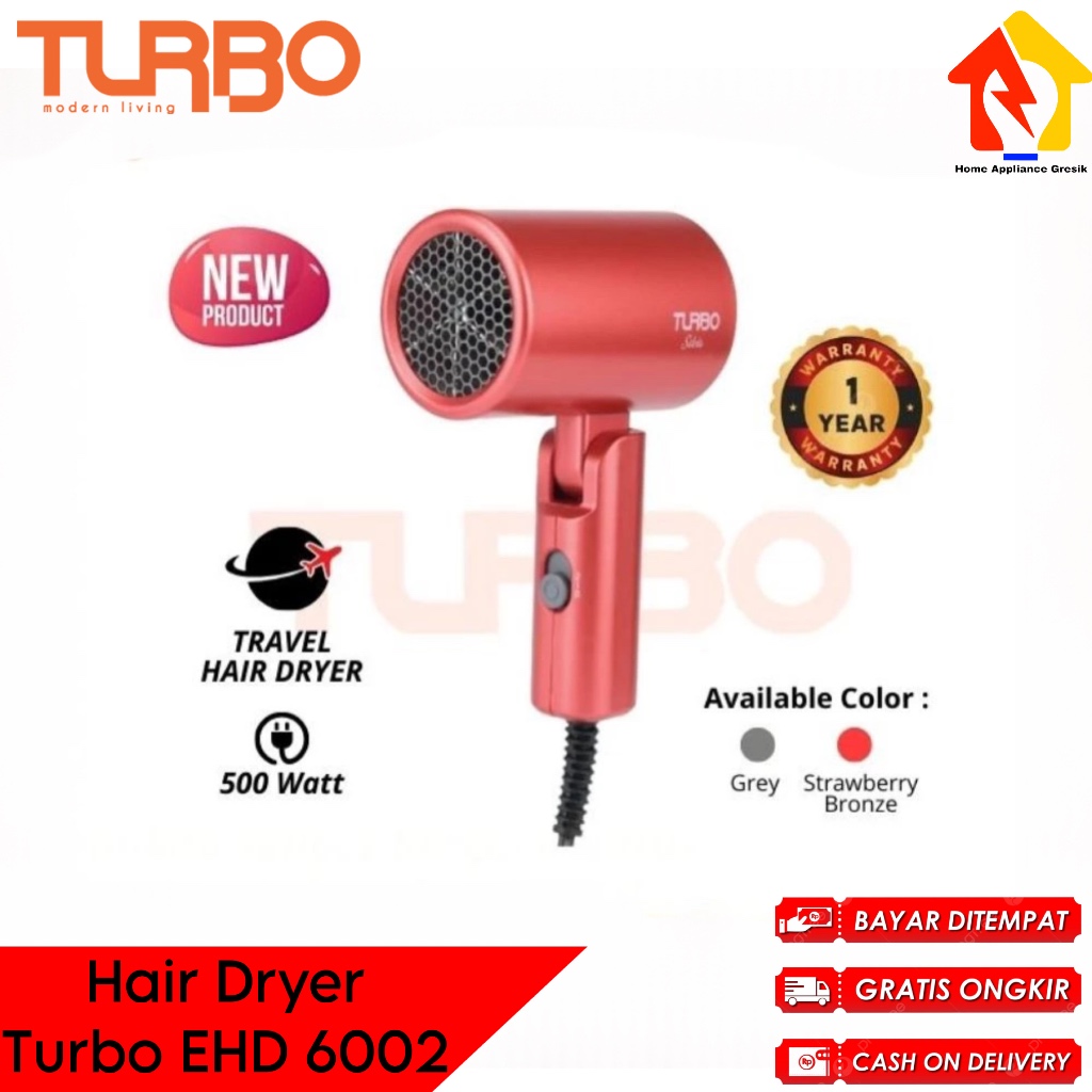 เครื่องเป่าผม Turbo Travel Selvia EHD6002 / เครื่องเป่าผม Turbo EHD 6002