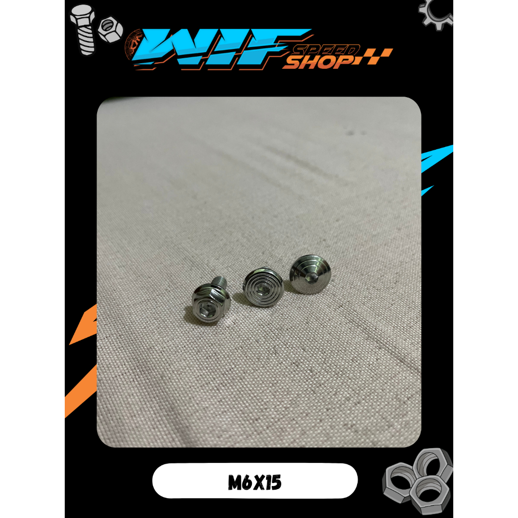 น๊อตสแตนเลส HENG M6x15