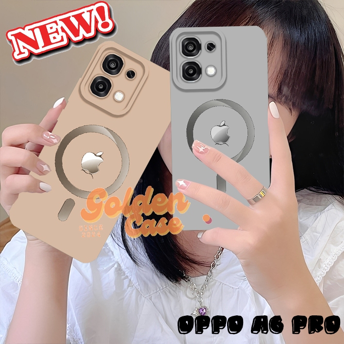 [46] Softcase Oppo A6 Pro 4G/5G - ล่าสุด Oppo A5 Pro 4G/5G โลโก้ motif Iphonee R4inb0w ความงามปัจจุบ