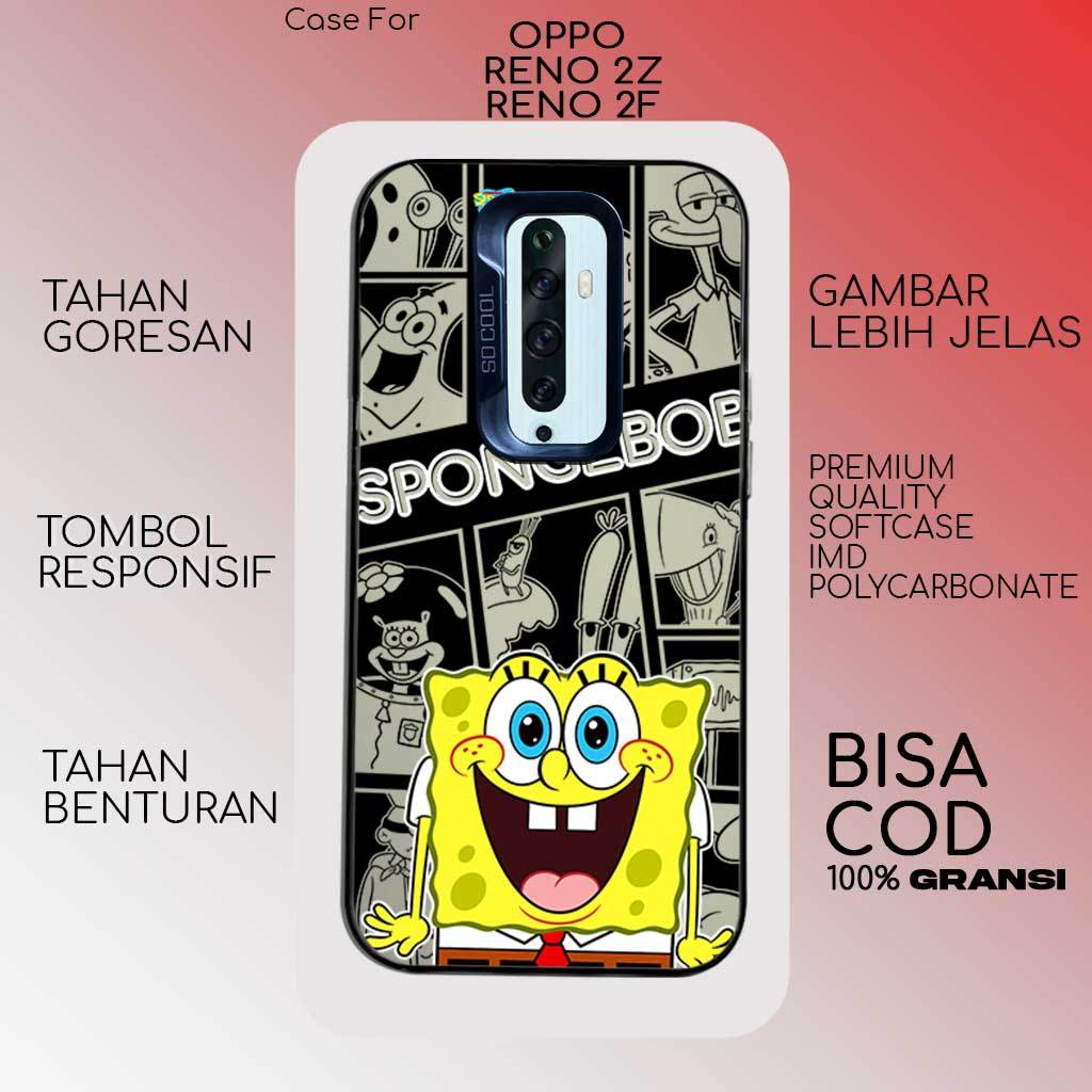 OPPO RENO 2F - 2Z CASE - SO COOL IMD PREMIUM CASE - SPGB Motif - สําหรับผู้ชายและผู้หญิง - HYBRID PL