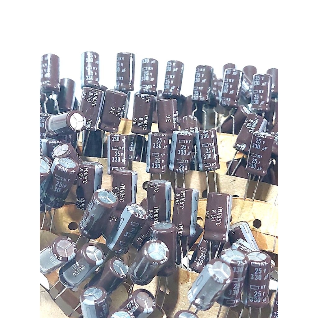 ELKO CHOCOLATE 330UF-25V-330 25V-KY-ORIGINAL