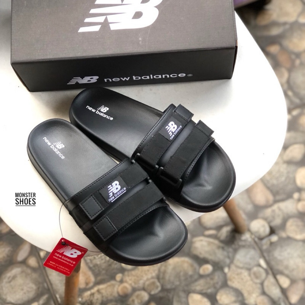 NB NUEBELLENCE DOBBLE BLACK STRAP รองเท้าแตะสไลด์ผู้ชาย ราคา ถูกที่สุด ดีลบีเคเค แกลเลอรีภาพที่ 2