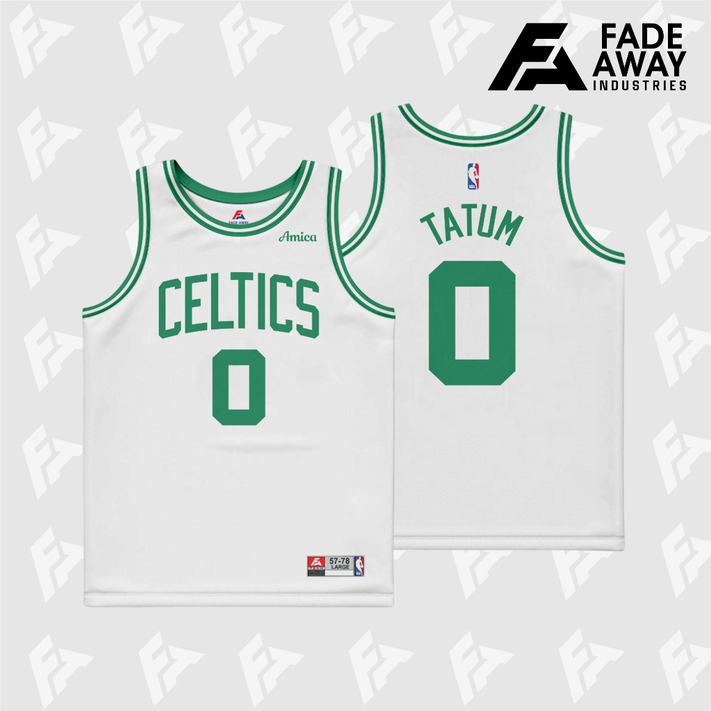 TATUM 0 CELTICS เสื้อฟุตบอลบาสเก็ตบอลสีขาว