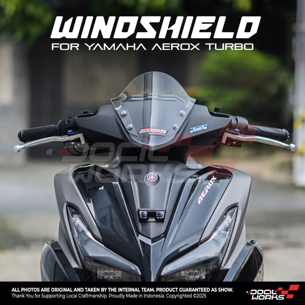 Docilworks - Visor Windshield V2 Jenong Aerox Old New Alpha Turbo