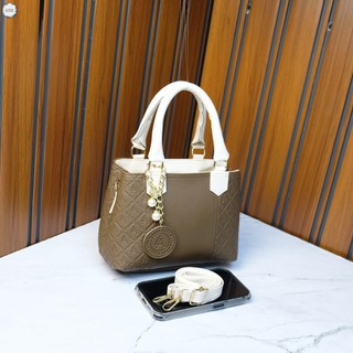 LUNA AURA Tas Jinjing Pesta Wanita Hanira 2 Ruang Emboss IW183 Tas Selempang Mini Handbag Kekinian Tas Fashion Mewah Tas ootd