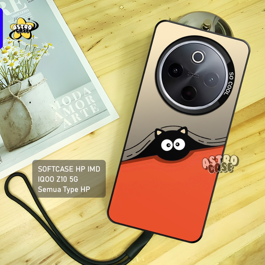 IQOO Z10 Case Premium Matte Hard Casing - เคส IMD - Cute Motif Hologram Case - เคส Iqoo Z9 5G/Z9 Tur