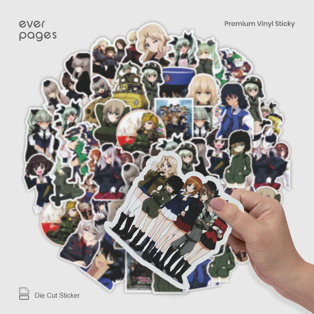 (25 ชิ้น) สติ๊กเกอร์อนิเมะ Panzer und Girl กันน้ํา - LAPTOP, HP, TUMBLR, BOOK